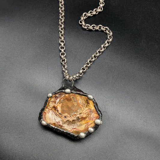 Goliath ~ Petrified Wood Necklace