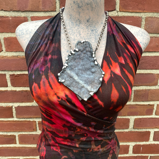 Deep ~ Huge Flower Amethyst Necklace