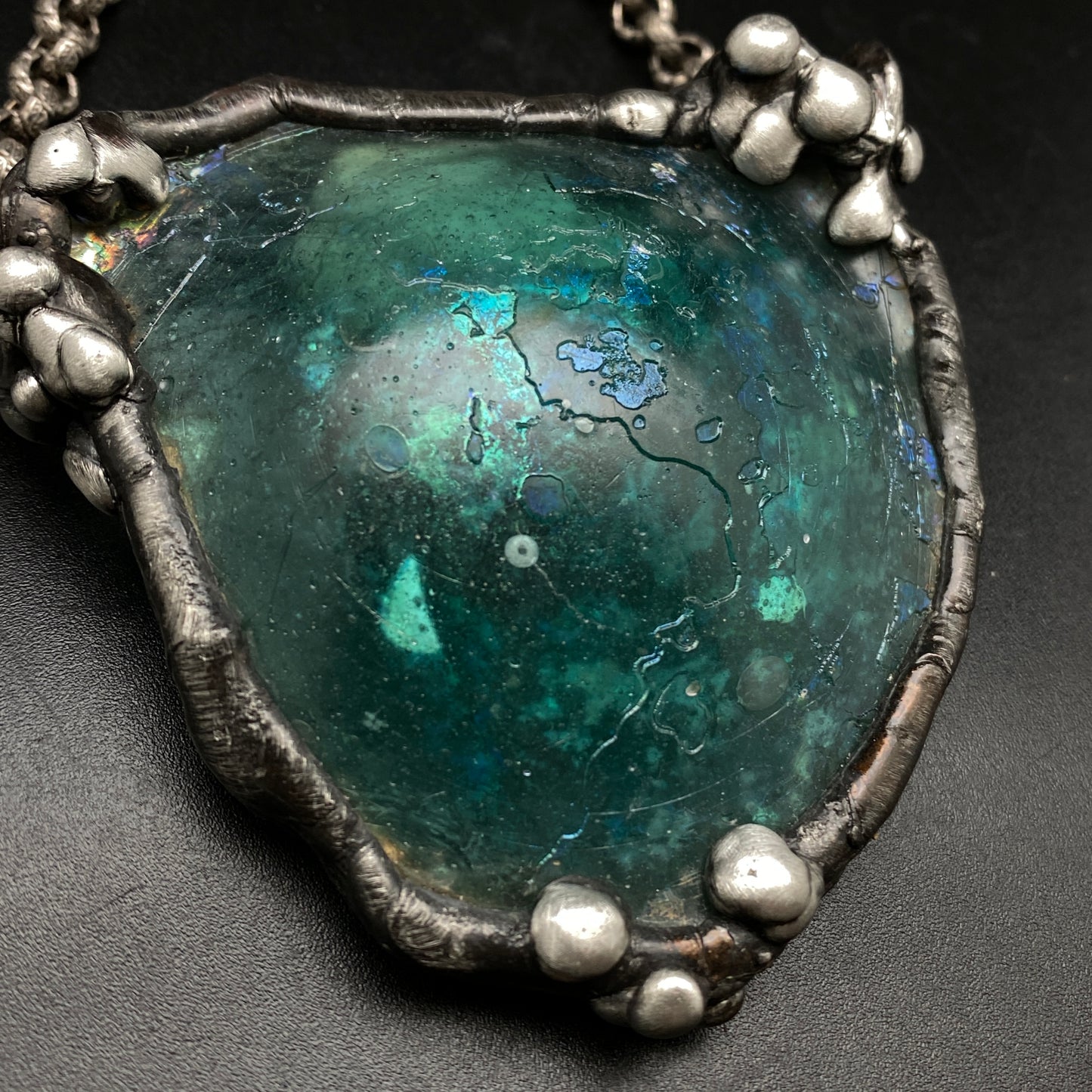 Tyrrhenian Sea ~ Ancient Roman Glass Necklace