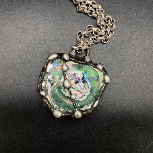 Looking Glass ~ Ancient Roman Glass Necklace