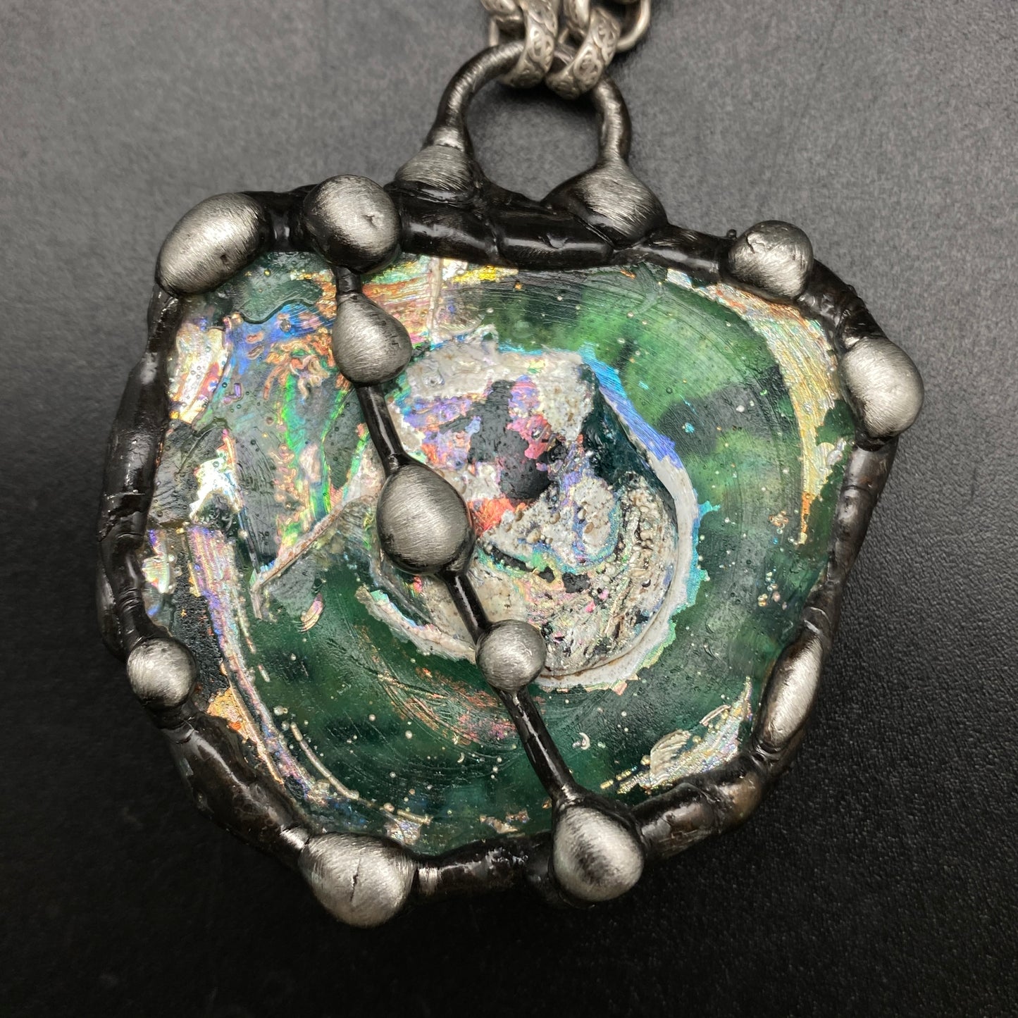 Looking Glass ~ Ancient Roman Glass Necklace