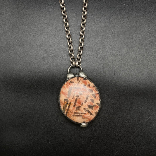 Matrix ~ Peach Jasper Talisman