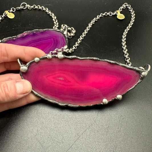 Jewel ~ Geode Slice Necklace