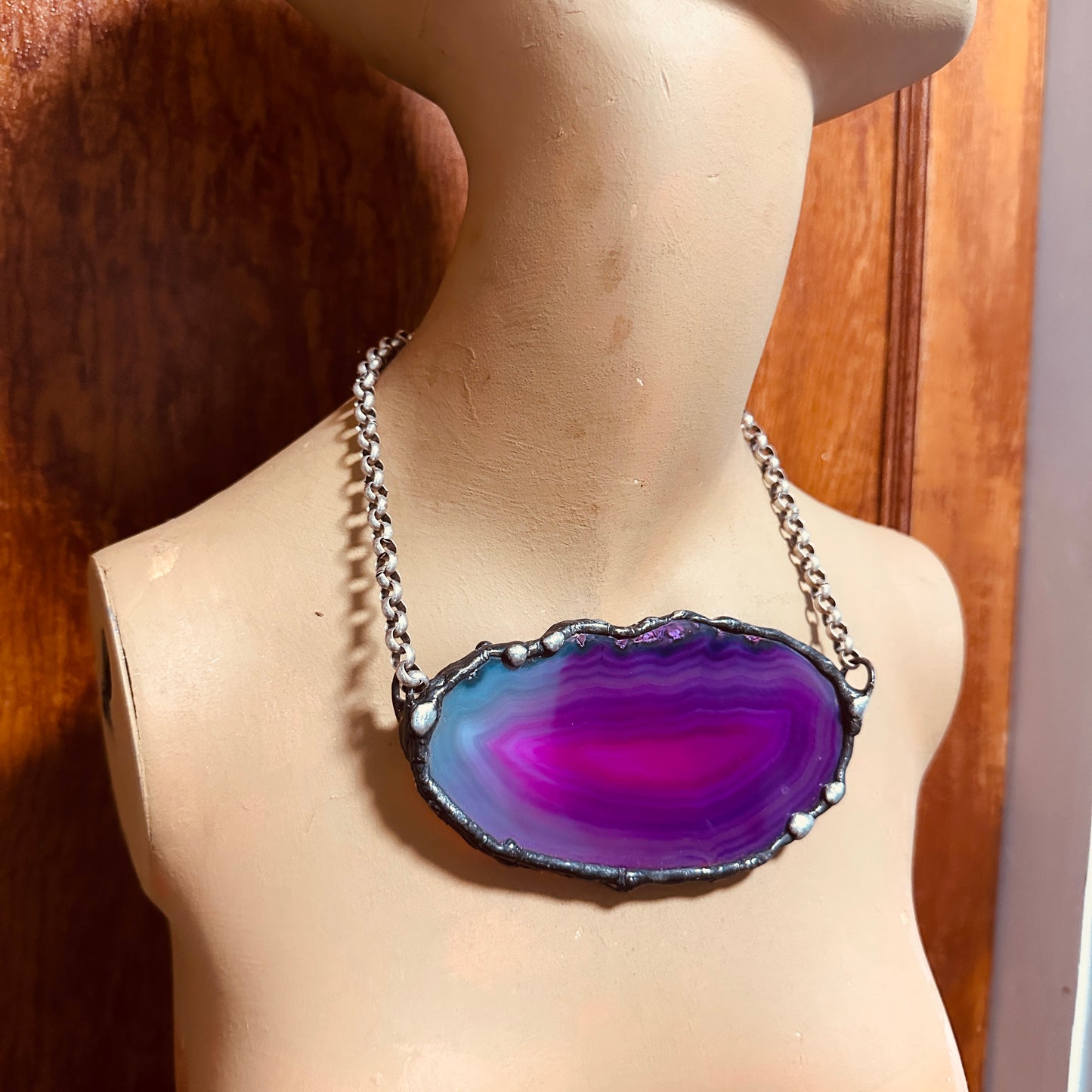 Jewel ~ Geode Slice Necklace
