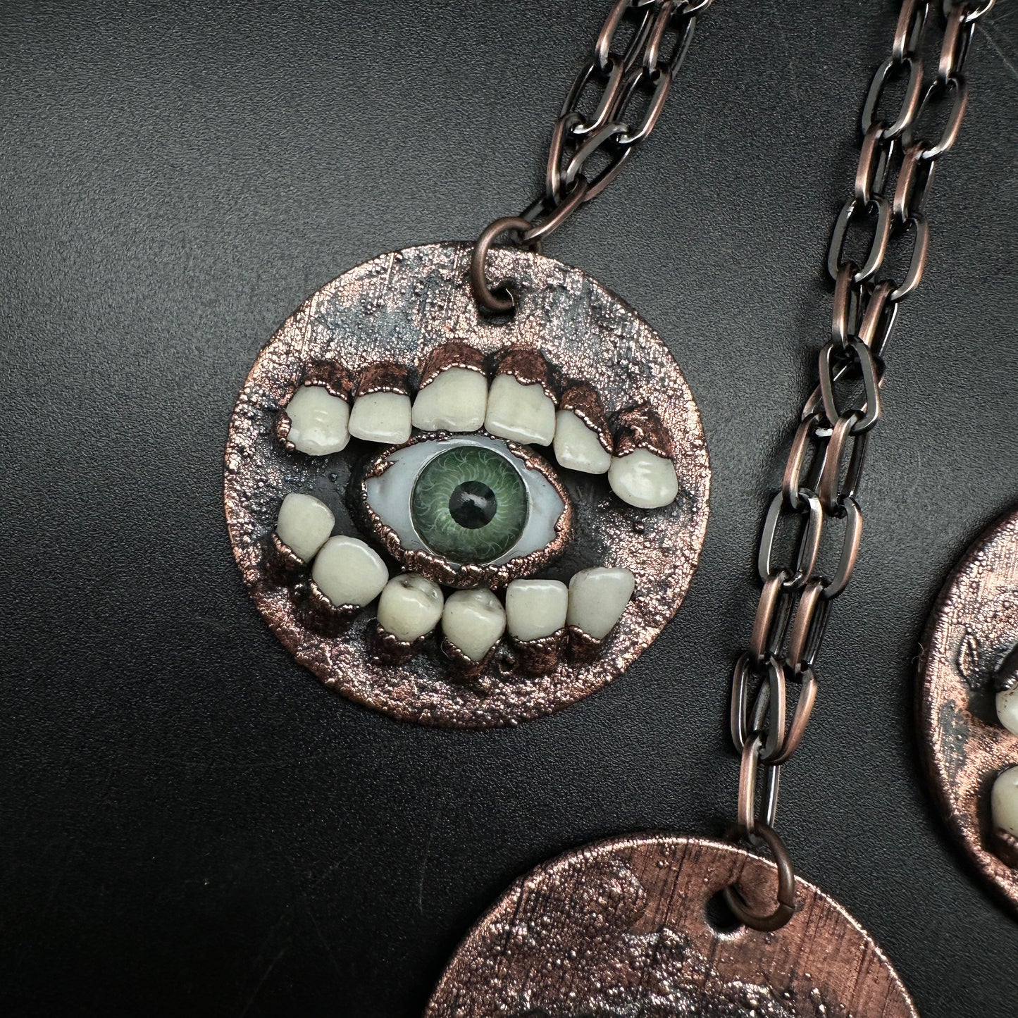 Seers  ~ Tooth & Eye Copper Medallion