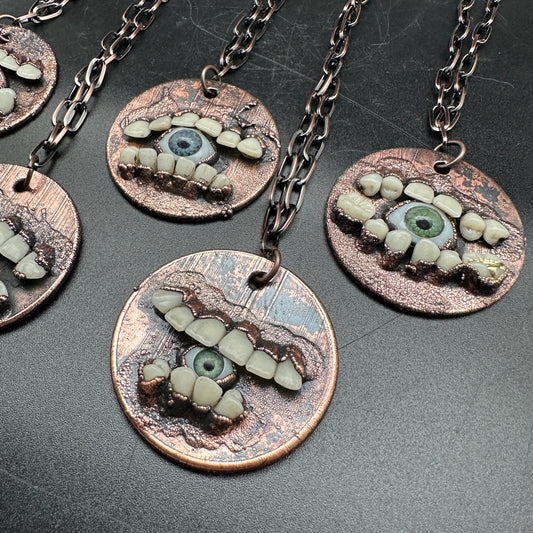 Seers  ~ Tooth & Eye Copper Medallion