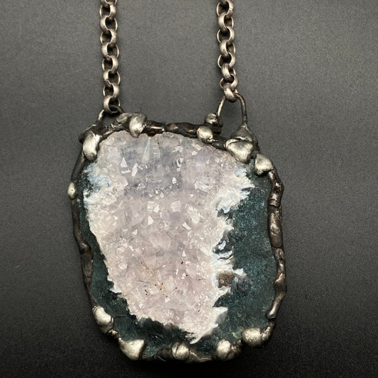 Gardens ~ Amethyst Crystal Necklace