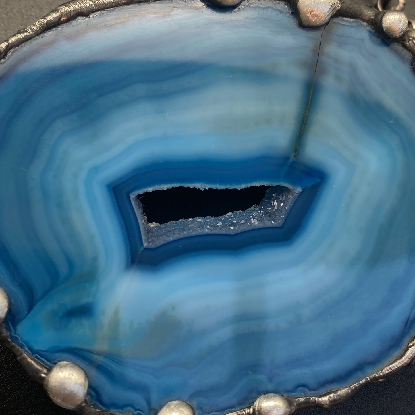 Pool ~ Geode Slice Necklace