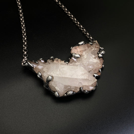 Broadcast ~ Quartz Cluster Necklace