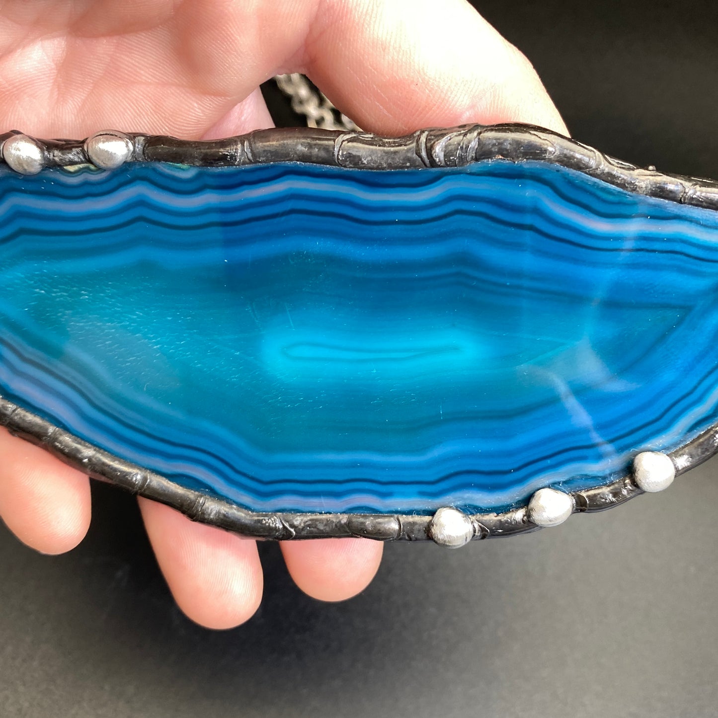 Atoll ~ Geode Slice Necklace