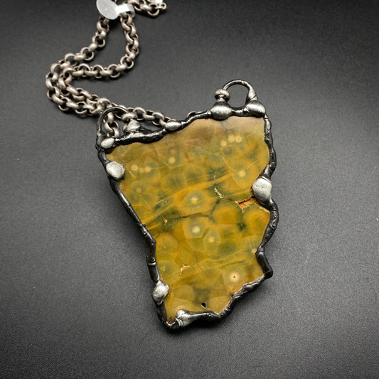 Treasurer ~ Gorgeous Earthy Kabamby Jasper Necklace ~ Reversible
