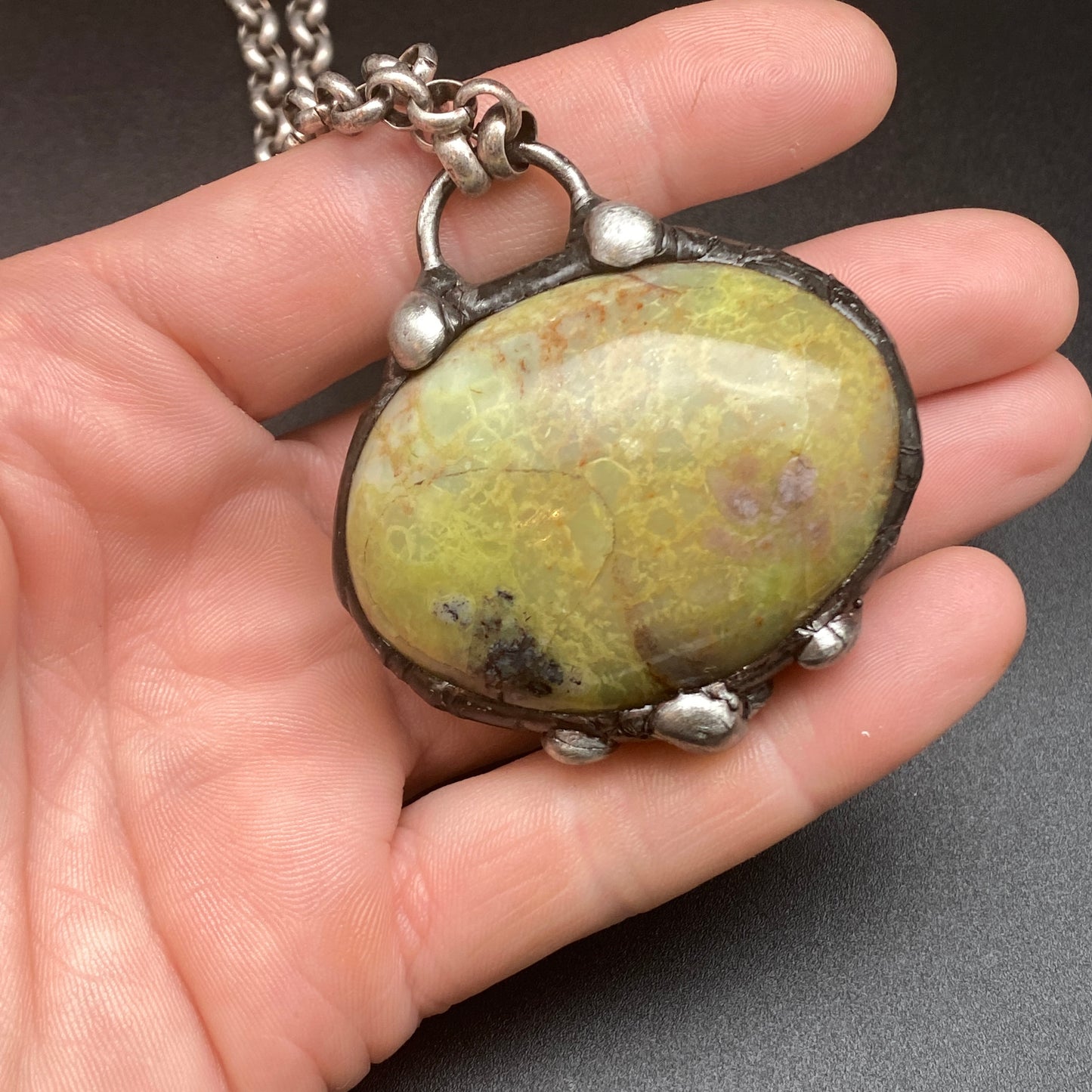 Flora ~ Green Opal Talisman Necklace