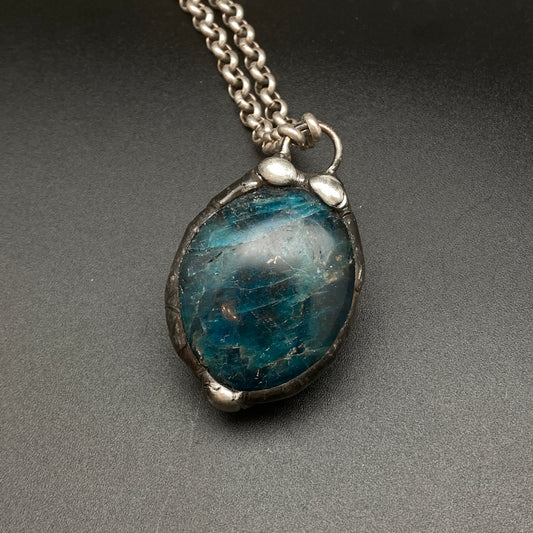 Seer ~ Blue Apatite Talisman Necklace