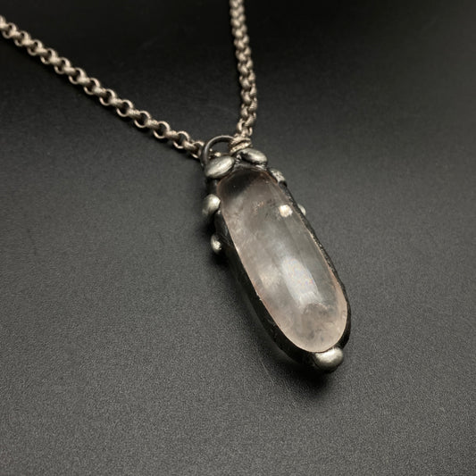 Wisdom ~ Smooth Polished Quartz Necklace