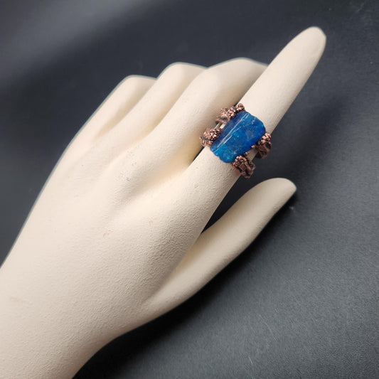 Phenom ~ Blue Apatite Statement Ring