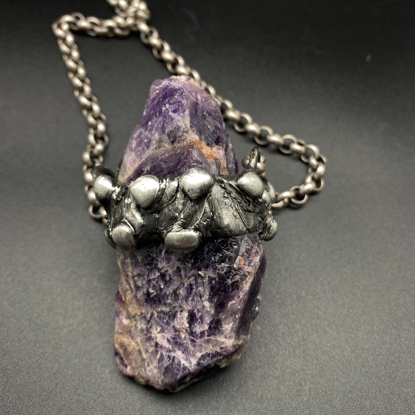 Conjure ~ Amethyst Druzy Crystal Necklace