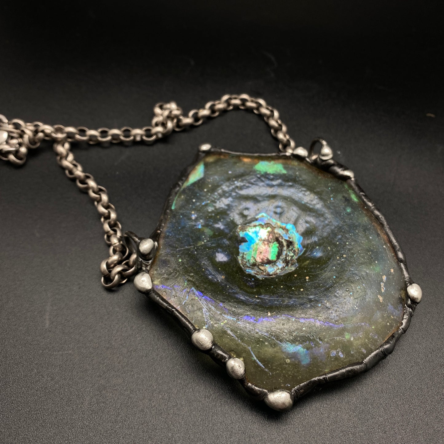 Ancient Echoes 2000 Year Old Roman Glass Necklace