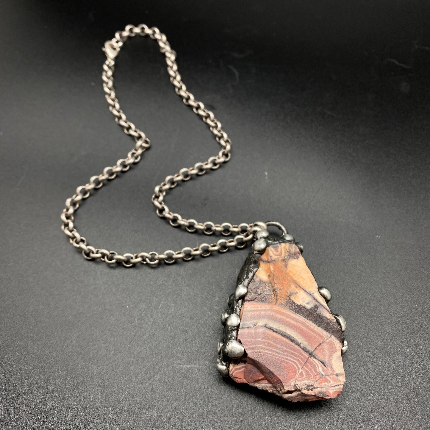 Layers ~ Bacon Agate Necklace