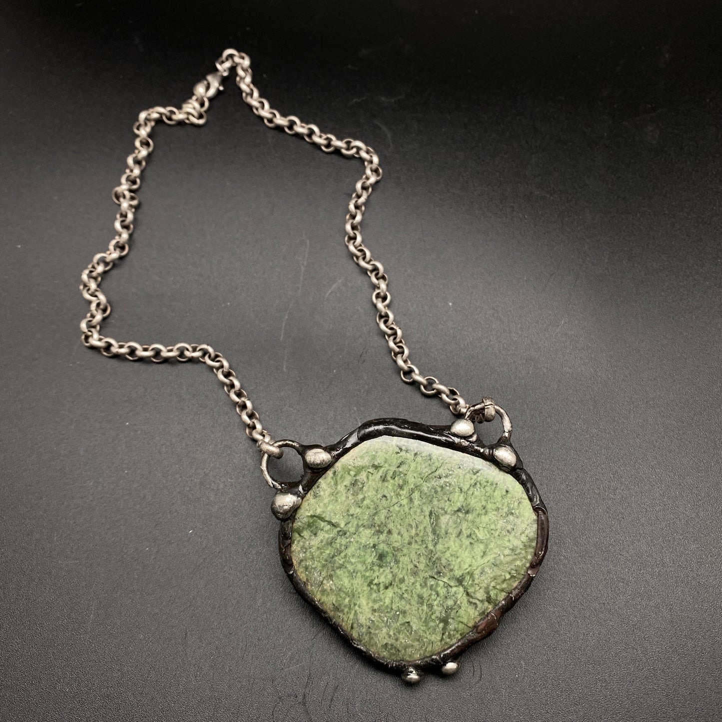 Icon ~ Green Grossular Garnet Necklace