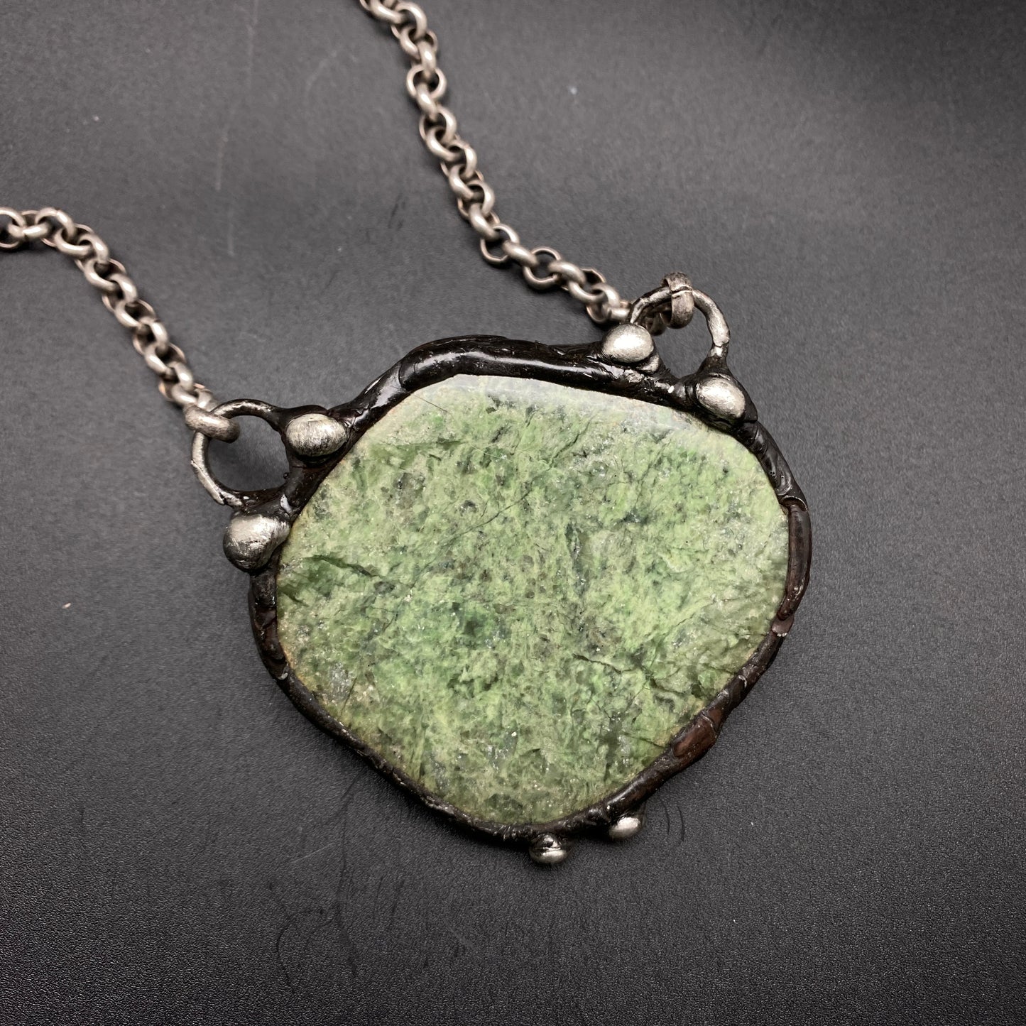 Icon ~ Green Grossular Garnet Necklace