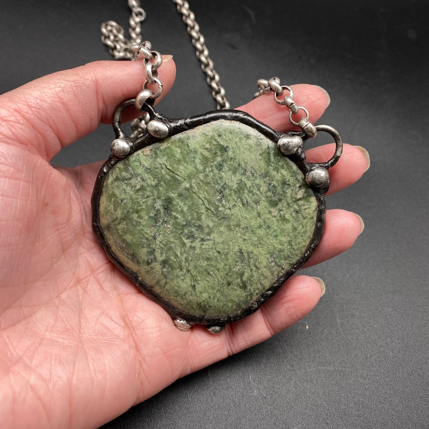 Icon ~ Green Grossular Garnet Necklace