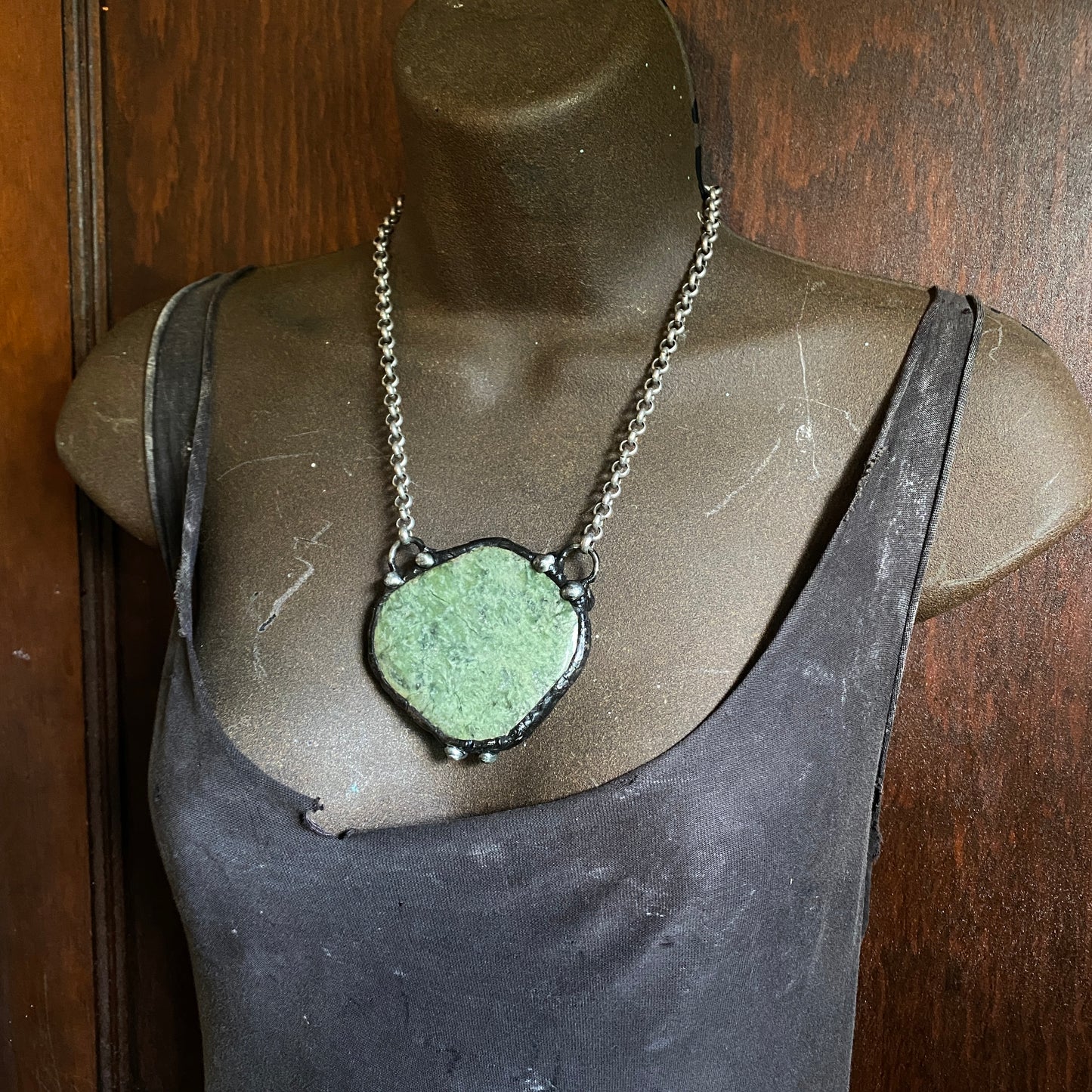 Icon ~ Green Grossular Garnet Necklace
