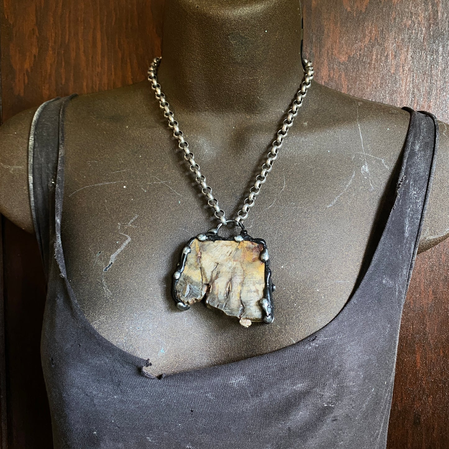 Goliath ~ Petrified Wood Necklace