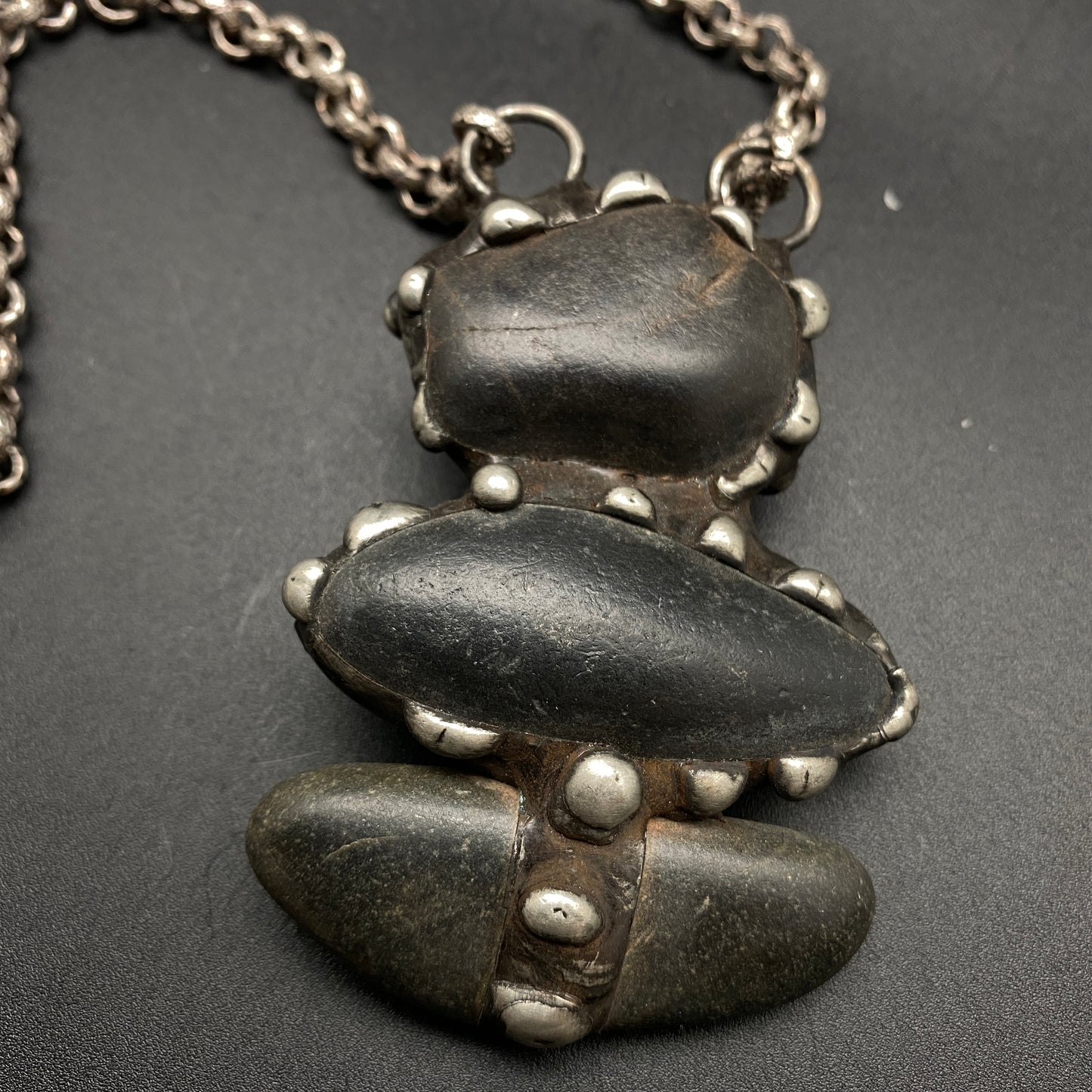 Cairn ~ Maine Beach Stone Necklace