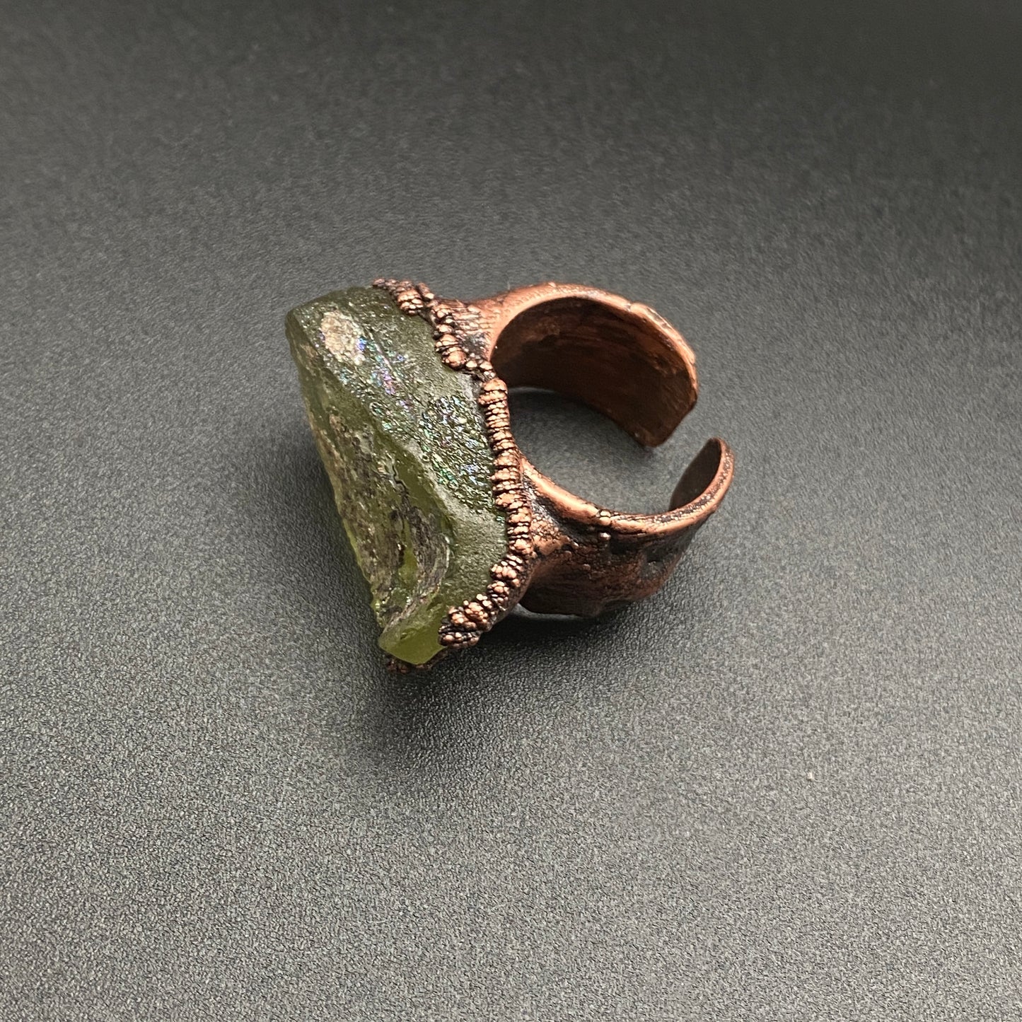 Karanis ~ Ancient Roman Glass Statement Ring