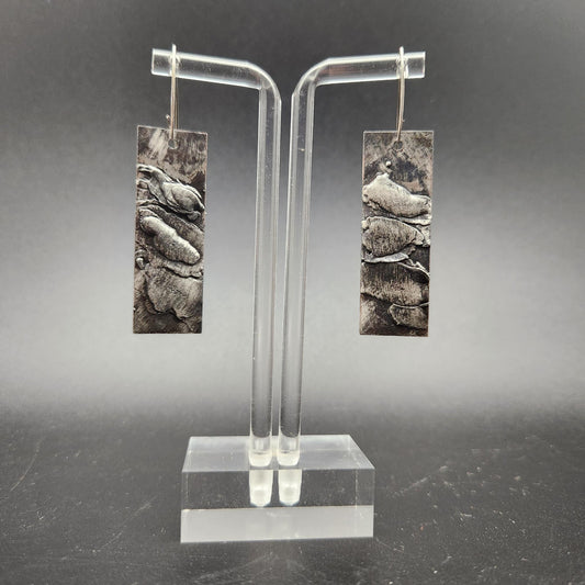 Obelisk ~ Soldered Textured Earrings