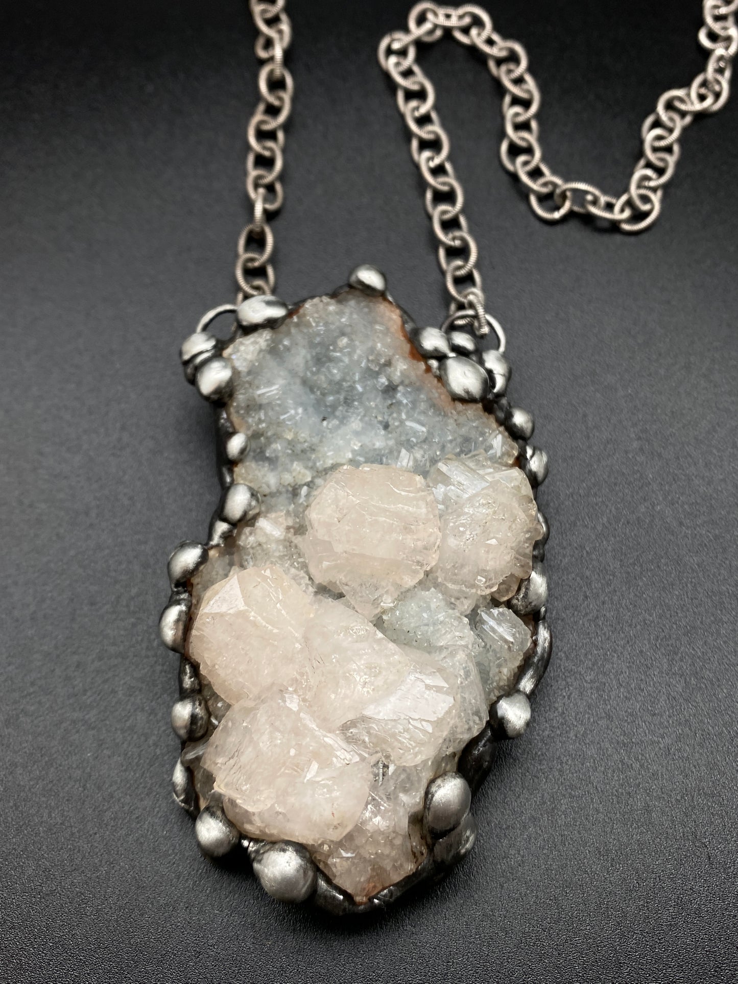 In The Clouds ~ Chalcedony & Apophylite Necklace