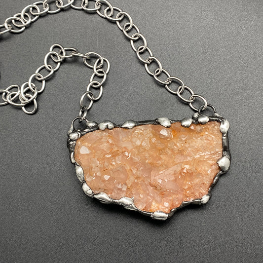 Fresh ~ Tangerine Quartz Necklace