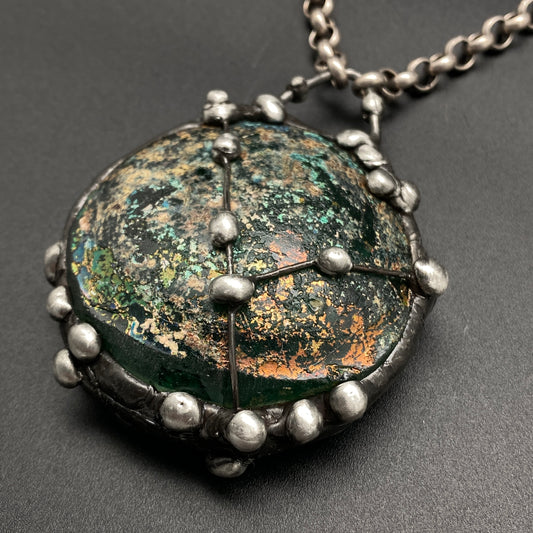Trade ~ Ancient Roman Glass Disc Necklace
