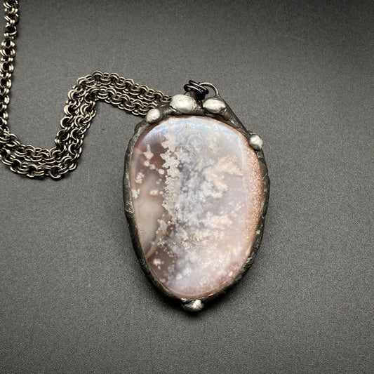 Bloom ~ Flower Agate Necklace