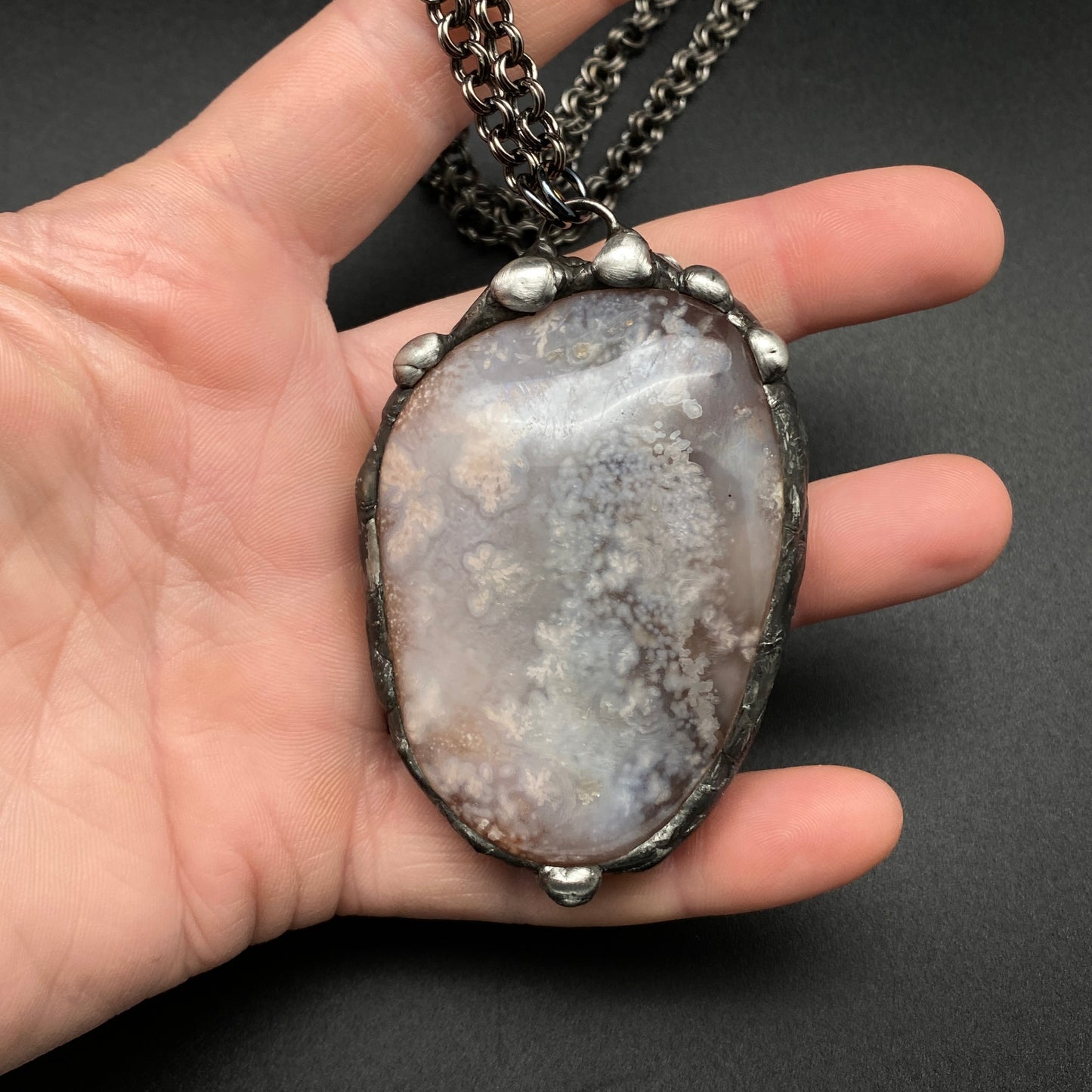Bloom ~ Flower Agate Necklace