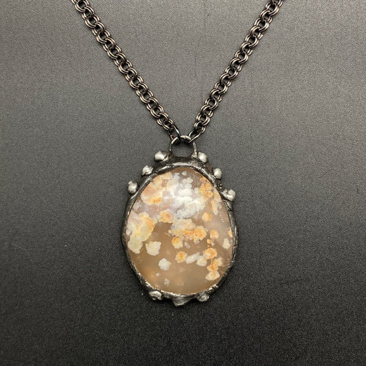 Bloom ~ Flower Agate Necklace