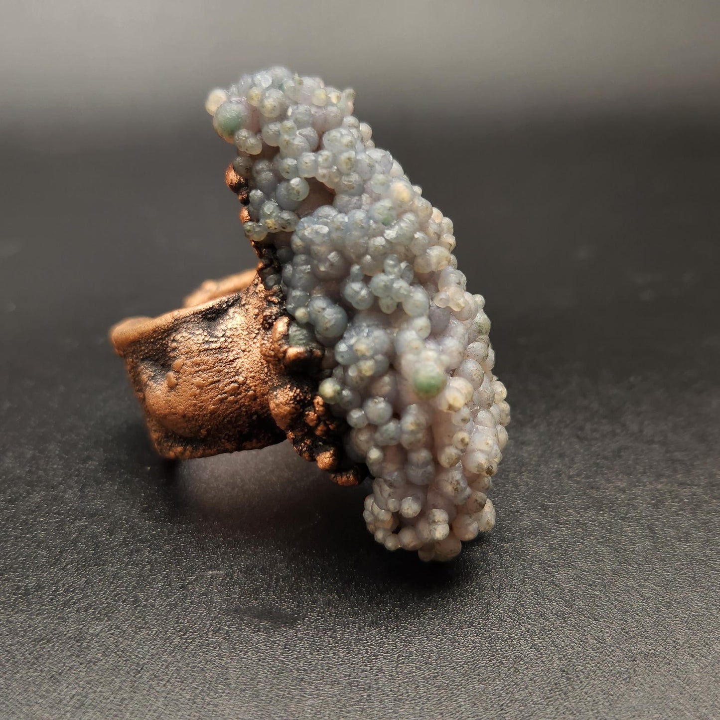 Roe ~ XL Grape Agate Statement Ring